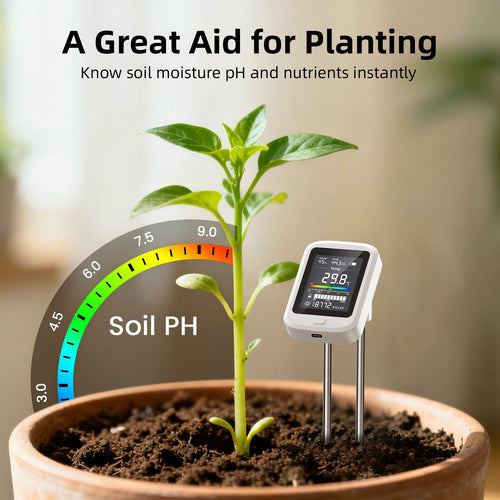 6-in-1 Digital Soil Meter:Unlock the Secrets of Your Soil